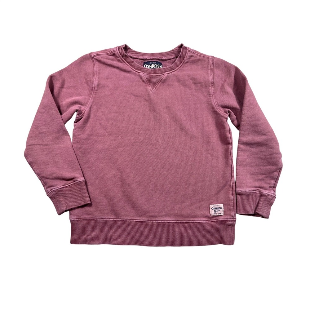OshKosh B'gosh Girls 6 Dusty Rose Crewneck Sweatshirt‎